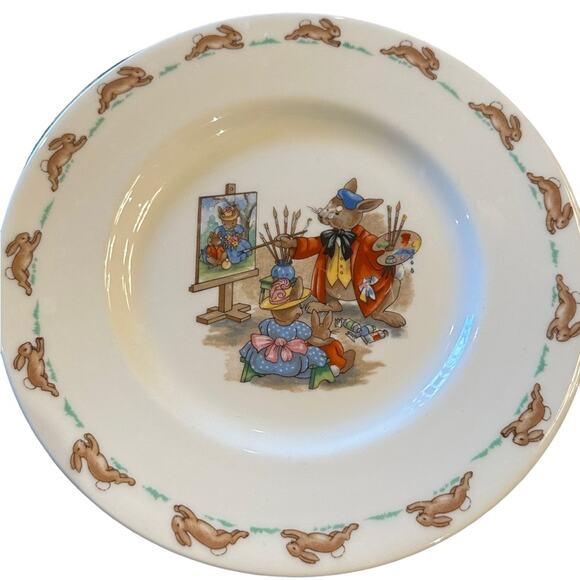 Royal Doulton Bunnykins 8" Plate - Picture 1 of 4